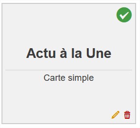 Carte valide et active