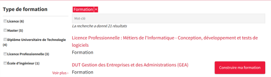 résultats de recherche : bouton construire ma formation résultats de recherche : bouton construire ma formation