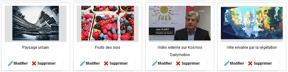 Modifier ou supprimer un media